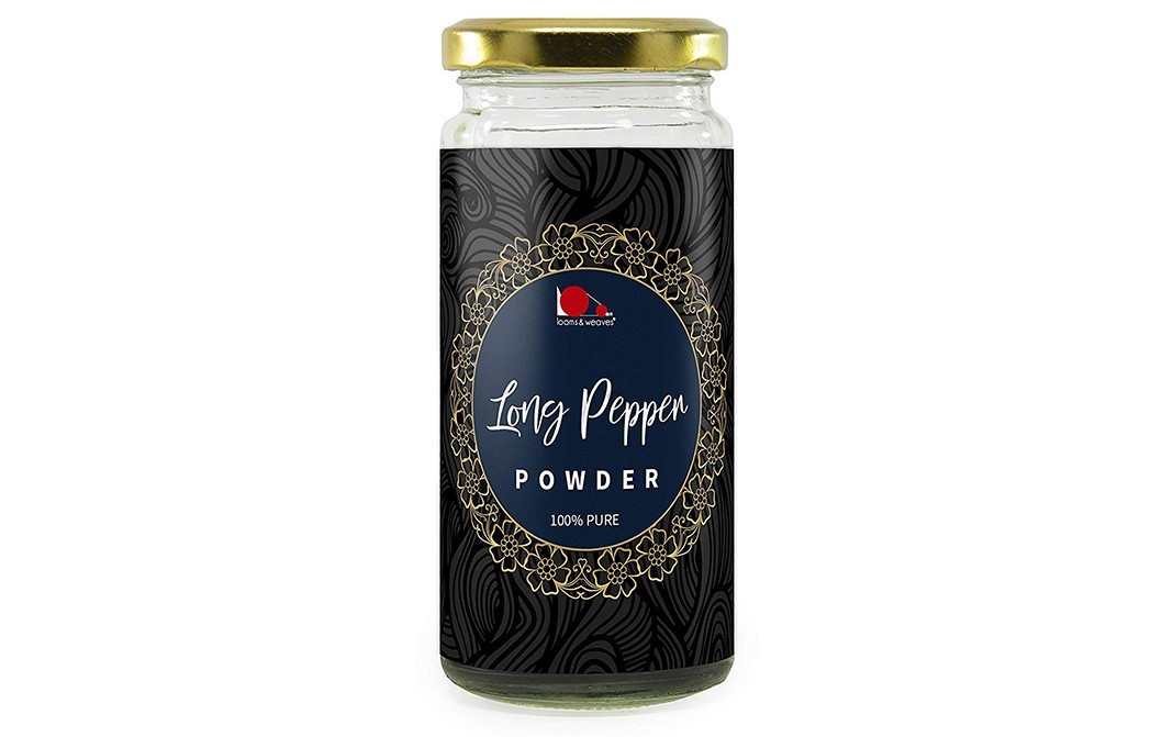 Looms & Weaves Long Pepper Powder    Glass Jar  100 grams